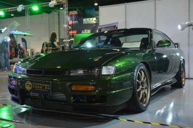 Pasay, PH-13 - 1997 Nissan Silvia S14, 13 Kasım 2021 tarihinde Pasay, Filipinler 'de Manila Oto Salonu' nda. Manila Auto Salon, Filipinler 'de her yıl düzenlenen bir pazar sonrası araba fuarıdır..
