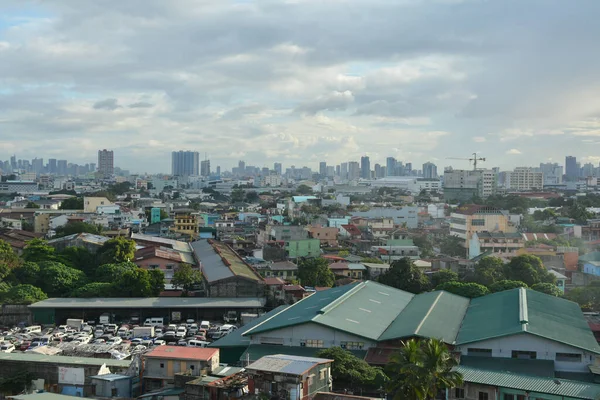 Quezon City Nov Przegląd Miasta Budynkami Drogami Listopada 2021 Roku — Zdjęcie stockowe
