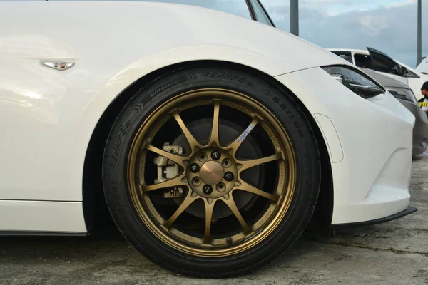 Quezon City Nov Mazda Miata Mx5 Wheel Element Tricks Car — Stock Fotó