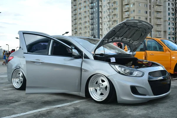 Quezon City Nov Hyundai Elantra Wystawie Samochodów Element Tricks Listopada — Zdjęcie stockowe