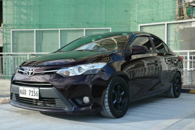 SAN JUAN, PH - 26 Şubat - Toyota vios, 26 Şubat 2022 tarihinde San Juan, Filipinler 'de bir araya geldi. Doğu Yakası Kolektifi, Filipinler 'de düzenlenen bir araba yarışması..