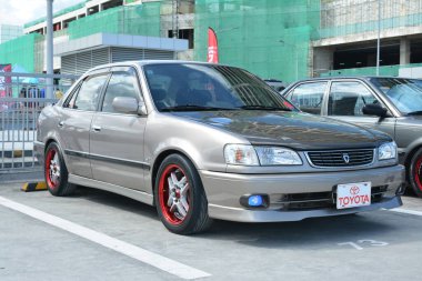 SAN JUAN, PH - MAR 20 - Toyota corolla 20 Mart 2022 tarihinde San Juan, Filipinler 'de GT Yaz Festivali' nde. GT Yaz Festivali, Filipinler 'de düzenlenen bir araba fuarıdır..