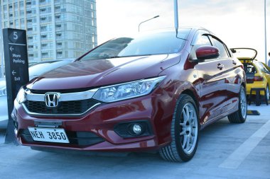 SAN JUAN, PH - APR 23 - Zoom 'daki Honda City 23 Nisan 2022' de San Juan, Filipinler 'de buluşuyor. Zoom Meet, Filipinler 'de düzenlenen yıllık bir otomobil fuarıdır..