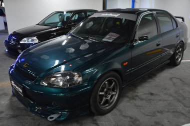PARANAQUE, PH - APR 30 - Honda Day 3 'te Honda Civic 30 Nisan 2022' de Paranaque, Filipinler 'de buluşuyor. Honda Günü, Filipinler 'de düzenlenen aylık bir araba fuarıdır..