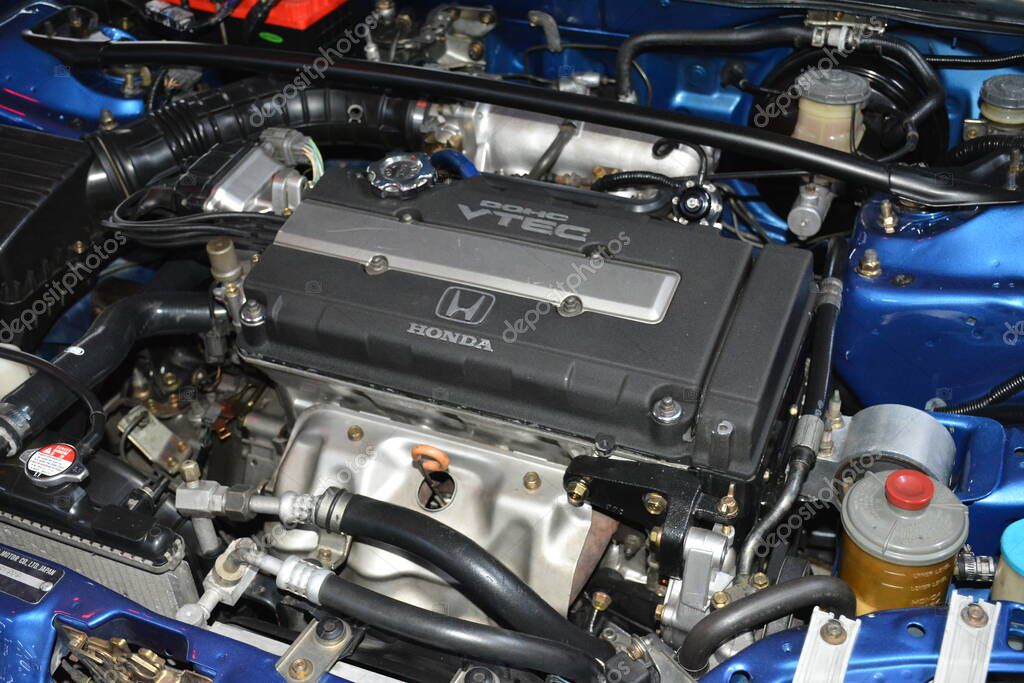 PARANAQUE, PH - APR 30 - Honda civic engine at Honda Day 3 car meet on
