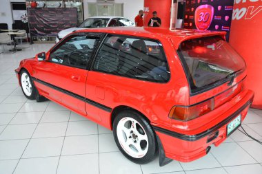QUEZON CITY, PH - JULY 24 - Honda civic at Honda civic day car display on July 24, 2022 in Quezon City, Philippines. Honda civic day is a car display event held in Philippines.