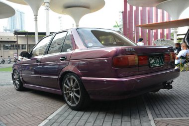 QUEZON CITY, PH - JUNE 18 - Nissan sunny at sportsline magazine car show on June 18, 2022 in Quezon City, Philippines. Sportsline is a annual car show held in Philippines.