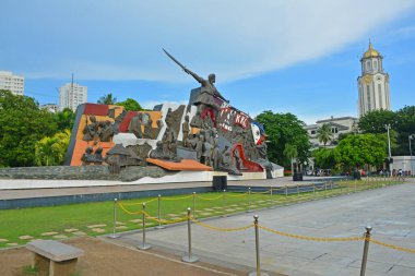 MANILA, PH - JUNE 16 - Andres Bonifacio shrine on June 16, 2022 in Manila, Philippines. Bonifacio shrine is a public park and plaza in Ermita, Manila, Philippines.