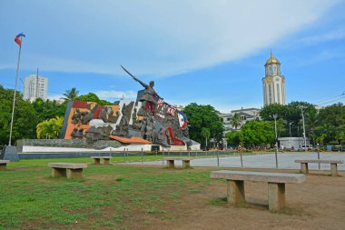 MANILA, PH - JUNE 16 - Andres Bonifacio shrine on June 16, 2022 in Manila, Philippines. Bonifacio shrine is a public park and plaza in Ermita, Manila, Philippines.