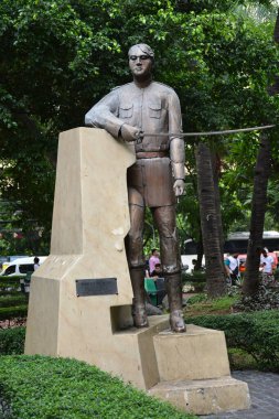 MANILA, PH - JUNE 16 - Emilio Jacinto statue on June 16, 2022 in Manila, Philippines. Emilio Jacinto was a Filipino general during the Philippine Revolution.