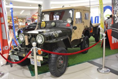 MANILA, PH - JUNE 16 - Willys jeep at Bumper to Bumper car show on June 16, 2022 in Manila, Philippines. Bumper to Bumper is a car show held nationwide in Philippines.
