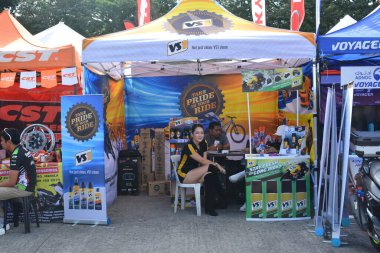 PASAY, PH - NOV 27 - Vs1 booth display at Freedom ride festival motorshow on November 27, 2022 in Pasay, Philippines. Freedom ride festival is a annual motorshow held in Philippines.