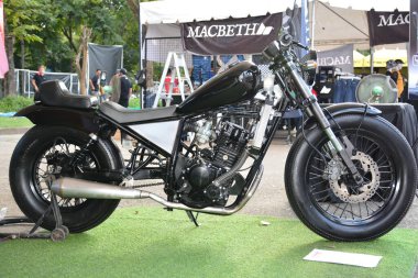 PASAY, PH - NOV 27 - Lycan g6 motorcycle at Freedom ride festival motorshow on November 27, 2022 in Pasay, Philippines. Freedom ride festival is a annual motorshow held in Philippines.