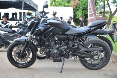 PASAY, PH - NOV 27 - Yamaha interceptor motorcycle at Freedom ride festival motorshow on November 27, 2022 in Pasay, Philippines. Freedom ride festival is a annual motorshow held in Philippines.