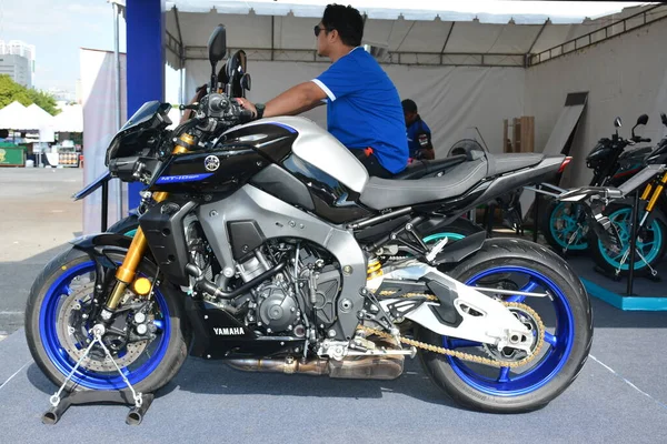 PASAY, PH - NOV 27 - Yamaha mt 10 sp motorcycle at Freedom ride festival motorshow on November 27, 2022 in Pasay, Philippines. Freedom ride festival is a annual motorshow held in Philippines.