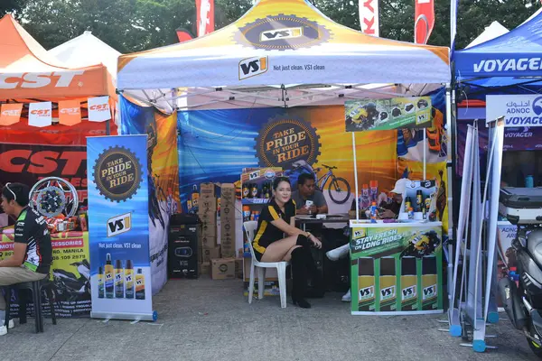 PASAY, PH - NOV 27 - Vs1 booth display at Freedom ride festival motorshow on November 27, 2022 in Pasay, Philippines. Freedom ride festival is a annual motorshow held in Philippines.