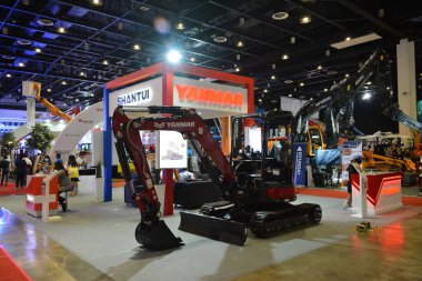 PASAY, PH - NOV 5 - Yanmar excavator at Philconstruct on November 5, 2022 in Pasay, Philippines. Philconstruct is a annual construction show in Philippines.