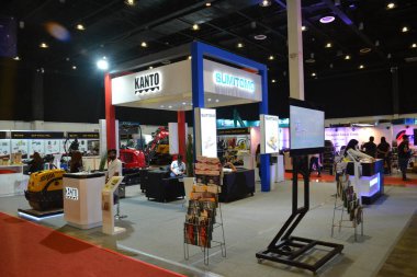 PASAY, PH - NOV 5 - Kanto booth at Philconstruct on November 5, 2022 in Pasay, Philippines. Philconstruct is a annual construction show in Philippines.