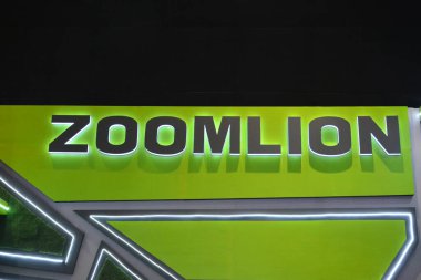 PASAY, PH - NOV 5 - Zoomlion signage at Philconstruct on November 5, 2022 in Pasay, Philippines. Philconstruct is a annual construction show in Philippines.