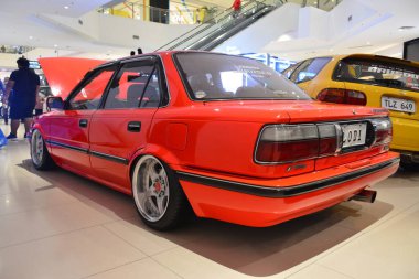 PARANAQUE, PH - DEC 17 - Toyota corolla at All out car show on December 17, 2022 in Paranaque, Philippines. All out is a annual car show event in Philippines.