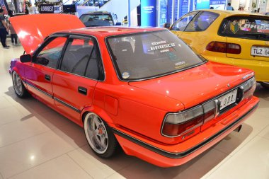PARANAQUE, PH - DEC 17 - Toyota corolla at All out car show on December 17, 2022 in Paranaque, Philippines. All out is a annual car show event in Philippines.