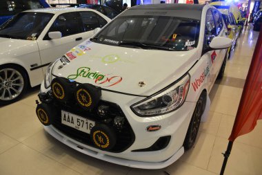 PARANAQUE, PH - DEC 17 - Hyundai accent at All out car show on December 17, 2022 in Paranaque, Philippines. All out is a annual car show event in Philippines.