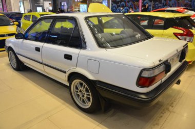 PARANAQUE, PH - DEC 17 - Toyota corolla at All out car show on December 17, 2022 in Paranaque, Philippines. All out is a annual car show event in Philippines.