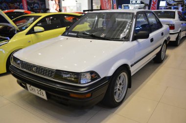 PARANAQUE, PH - DEC 17 - Toyota corolla at All out car show on December 17, 2022 in Paranaque, Philippines. All out is a annual car show event in Philippines.
