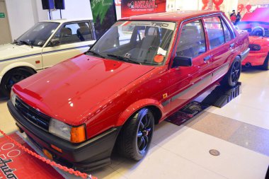 PARANAQUE, PH - DEC 17 - Toyota corolla at All out car show on December 17, 2022 in Paranaque, Philippines. All out is a annual car show event in Philippines.