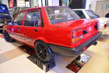 PARANAQUE, PH - DEC 17 - Toyota corolla at All out car show on December 17, 2022 in Paranaque, Philippines. All out is a annual car show event in Philippines.