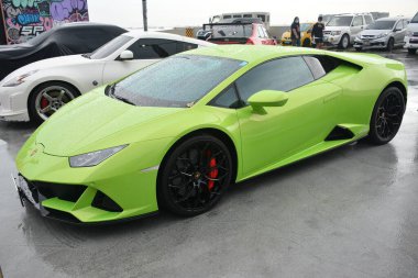 PARANAQUE, PH - DEC 17 - Lamborghini huracan at All out car show on December 17, 2022 in Paranaque, Philippines. All out is a annual car show event in Philippines.