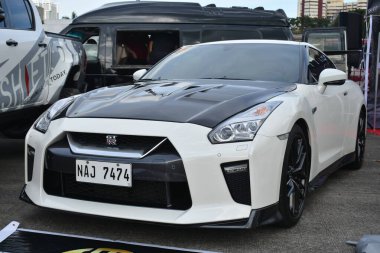 PASAY, PH - DEC 3 - Nissan gtr at bumper to bumper car show on December 3, 2022 in Pasay, Philippines. Bumper to bumper is a nationwide car show held in Philippines.