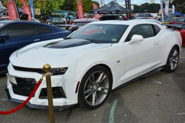 PASAY, PH - DEC 3 - Chevrolet camaro at bumper to bumper car show on December 3, 2022 in Pasay, Philippines. Bumper to bumper is a nationwide car show held in Philippines.