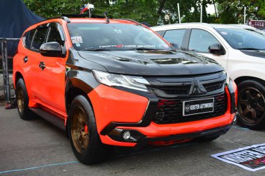 PASAY, PH - DEC 3 - Mitsubishi montero at bumper to bumper car show on December 3, 2022 in Pasay, Philippines. Bumper to bumper is a nationwide car show held in Philippines.