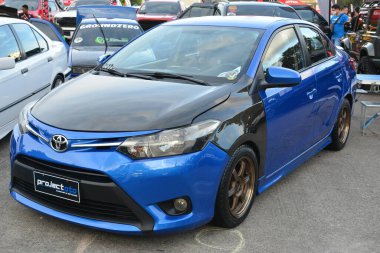 PASAY, PH - DEC 3 - Toyota corolla at bumper to bumper car show on December 3, 2022 in Pasay, Philippines. Bumper to bumper is a nationwide car show held in Philippines.