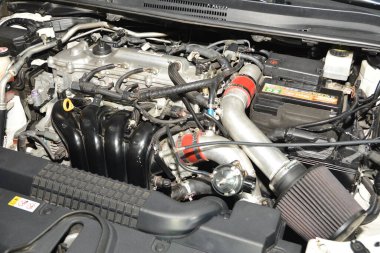 PASAY, PH - NOV 26 - Toyota corolla engin at Manila Auto Salon on November 26, 2022 in Pasay, Philippines. Manila Auto Salon is a car event in Philippines.