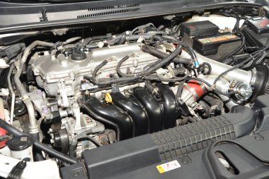 PASAY, PH - NOV 26 - Toyota corolla engin at Manila Auto Salon on November 26, 2022 in Pasay, Philippines. Manila Auto Salon is a car event in Philippines.