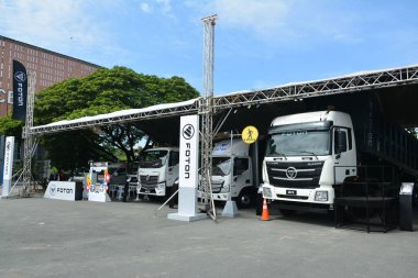 PASAY, PH - SEPT 17 - Foton display booth at Philippine International Motor Show on September 17, 2022 in Pasay, Philippines. P.I.M.S. is a car show event held in Philippines.