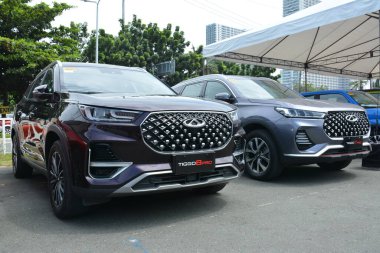 PASAY, PH - SEPT 17 - Chery tiggo 8 pro at Philippine International Motor Show on September 17, 2022 in Pasay, Philippines. P.I.M.S. is a car show event held in Philippines.