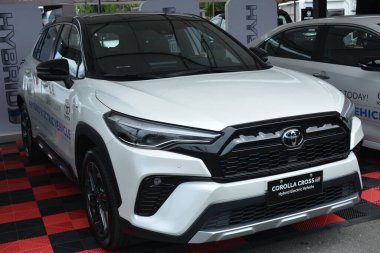 PASAY, PH - SEPT 17 - Toyota gr corolla cross at Philippine International Motor Show on September 17, 2022 in Pasay, Philippines. P.I.M.S. is a car show event held in Philippines.