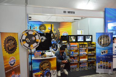 PASAY, PH - SEPT 17 - Vs1 mototek booth display at Philippine International Motor Show on September 17, 2022 in Pasay, Philippines. P.I.M.S. is a car show event held in Philippines.
