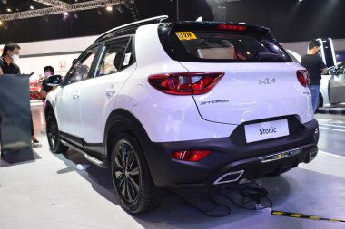 PASAY, PH - SEPT 17 - Kia stonic at Philippine International Motor Show on September 17, 2022 in Pasay, Philippines. P.I.M.S. is a car show event held in Philippines.