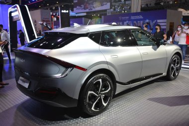 PASAY, PH - SEPT 17 - Kia ev6 at Philippine International Motor Show on September 17, 2022 in Pasay, Philippines. P.I.M.S. is a car show event held in Philippines.