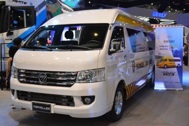 PASAY, PH - SEPT 17 - Foton traveller at Philippine International Motor Show on September 17, 2022 in Pasay, Philippines. P.I.M.S. is a car show event held in Philippines.