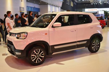 PASAY, PH - SEPT 17 - Suzuki spresso at Philippine International Motor Show on September 17, 2022 in Pasay, Philippines. P.I.M.S. is a car show event held in Philippines.