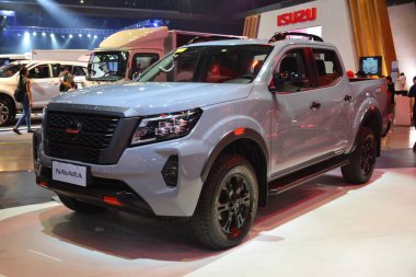 PASAY, PH - SEPT 17 - Nissan navara pick up at Philippine International Motor Show on September 17, 2022 in Pasay, Philippines. P.I.M.S. is a car show event held in Philippines.