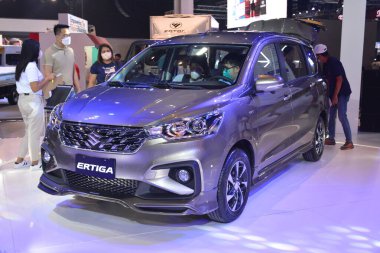 PASAY, PH - SEPT 17 - Suzuki ertiga at Philippine International Motor Show on September 17, 2022 in Pasay, Philippines. P.I.M.S. is a car show event held in Philippines.