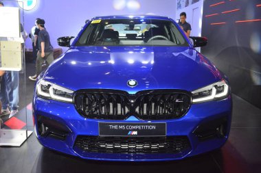 PASAY, PH - SEPT 17 - Bmw m5 at Philippine International Motor Show on September 17, 2022 in Pasay, Philippines. P.I.M.S. is a car show event held in Philippines.
