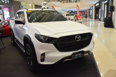 PARANAQUE, PH - SEPT 3 - Mazda bt 50 pick up at Mazda Day on September 3, 2022 in Pasay, Philippines. Mazda day is a car meet event held in Philippines.