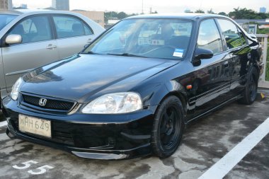 SAN JUAN, PH - AUG 28 - Honda civic at East side collective car meet on August 28, 2022 in San Juan, Philippines. East side collective is a car meet event held in Philippines. 